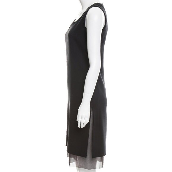 CALVIN KLEIN COLLECTION SLEEVELESS SILK DRESS - Picture 2 of 3